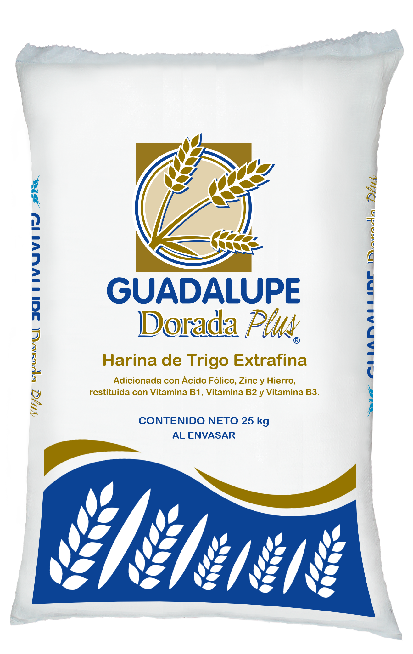 Presentaciones de Harina de Trigo Guadalupe Dorada Plus